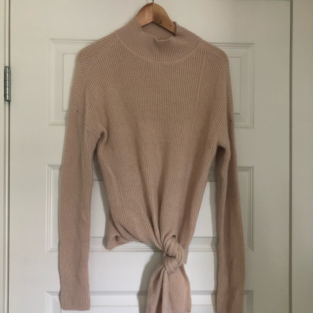 Halogen tie sweater.